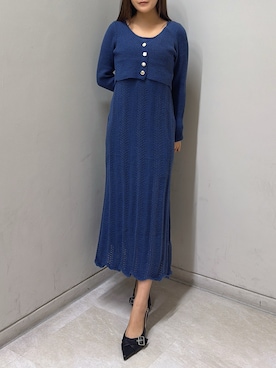 「RESEXXY（リゼクシー）のアイテム（ワンピース）」を使った、misakiさん（レディース・163cm）の秋コーディネート