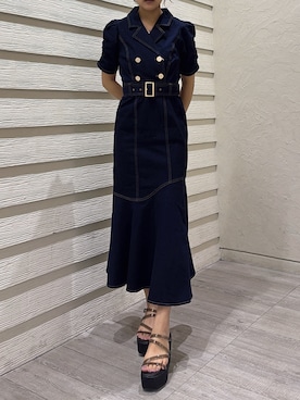 「インディゴデニム」｜misakiさん（レディース・163cm）の夏コーディネート