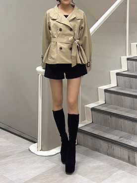 「RESEXXY（リゼクシー）のアイテム（ジャケット/アウター）」を使った、misakiさん（レディース・163cm）の秋コーディネート