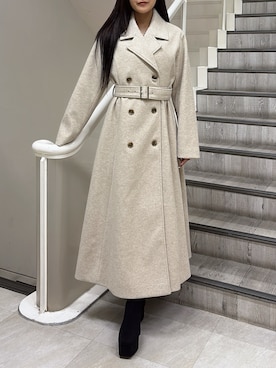 「厚底ブーツ」｜「アイテム（その他アウター）」を使った、misakiさん（レディース・163cm）の秋コーディネート