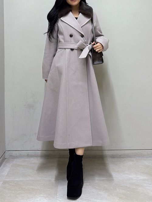 セール】ショートビーバーウールロングコート（その他アウター