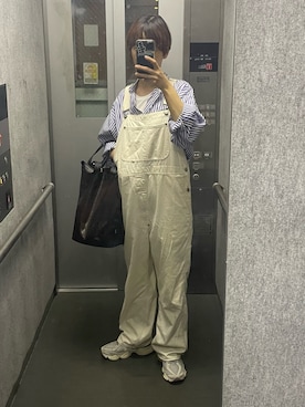 「アラフォーコーデ」｜「アイテム（オールインワン・サロペット）」を使った、ganaaaataさん（レディース・160cm）の夏コーディネート