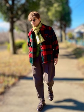 「クリスマス」｜「アイテム（その他アウター）」を使った、sunriseseaさん（メンズ・172cm）の冬コーディネート
