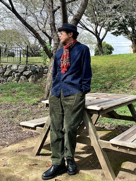 「アイテム（パンツ）」を使った、sunriseseaさん（メンズ・172cm・50代）の秋コーディネート