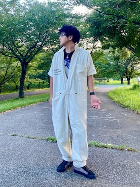 「アイテム（スニーカー）」を使った、sunriseseaさん（メンズ・172cm・50代）の夏コーディネート