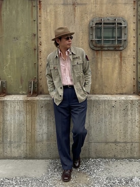 「ALDEN（オールデン）のアイテム」を使った、sunriseseaさん（メンズ・172cm）の春コーディネート