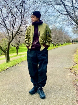 「アイテム（ブーツ）」を使った、sunriseseaさん（メンズ・172cm・50代）の秋コーディネート