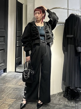 「HARE（ハレ）のアイテム（リング）」を使った、HARE / 瑜ユイさん（レディース・165cm）の春コーディネート