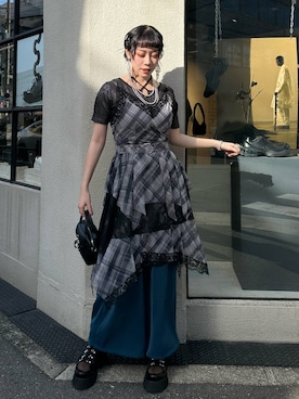 「HARE（ハレ）のアイテム（バッグ）」を使った、HARE / 瑜ユイさん（レディース・165cm）の春コーディネート