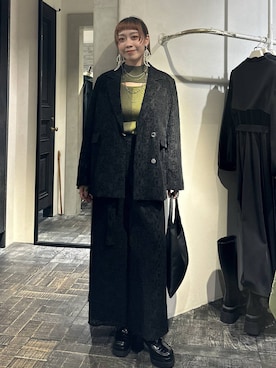 「アイテム（ローファー）」を使った、HARE / 瑜ユイさん（レディース・165cm・20代）の秋コーディネート