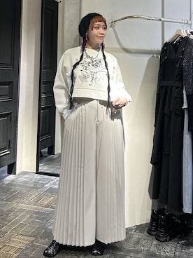 「HARE（ハレ）のアイテム（帽子）」を使った、HARE / 瑜ユイさん（レディース・165cm）の冬コーディネート