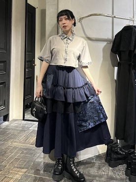 「HARE（ハレ）のアイテム（スカート）」を使った、HARE / 瑜ユイさん（レディース・165cm）の春コーディネート