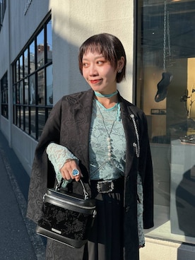 「HARE（ハレ）のアイテム（タンクトップ）」を使った、HARE / 瑜ユイさん（レディース・165cm）の秋コーディネート