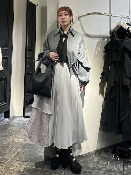 パラスパレス 2024 薄手オーバーブルゾン ma-1 羽織り チャコールグレー UNISEX】MA-1 ブルゾン / J.PRESS YORK STREET | ファッション通販