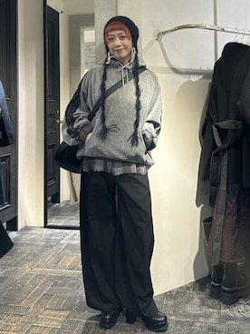 「アイテム（リング）」を使った、HARE / 瑜ユイさん（レディース・165cm・20代）の冬コーディネート