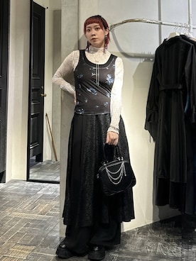 「HARE（ハレ）のアイテム（リング）」を使った、HARE / 瑜ユイさん（レディース・165cm）の春コーディネート