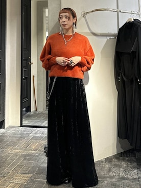 「アイテム（ウォレットチェーン）」を使った、HARE / 瑜ユイさん（レディース・165cm）の秋コーディネート