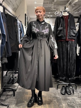 「アイテム（ローファー）」を使った、HARE / 瑜ユイさん（レディース・165cm・20代）の秋コーディネート