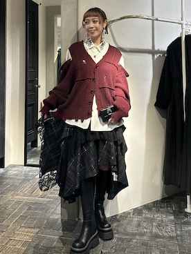 「アイテム（財布）」を使った、HARE / 瑜ユイさん（レディース・165cm）の秋コーディネート