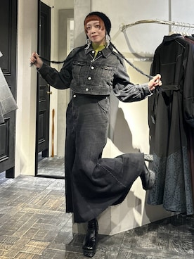 「アイテム（デニムスカート）」を使った、HARE / 瑜ユイさん（レディース・165cm・20代）の秋コーディネート