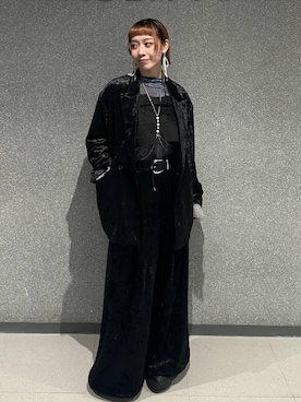 「アイテム（テーラードジャケット）」を使った、HARE / 瑜ユイさん（レディース・165cm）の冬コーディネート