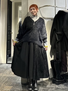 「アイテム（リング）」を使った、HARE / 瑜ユイさん（レディース・165cm）の冬コーディネート