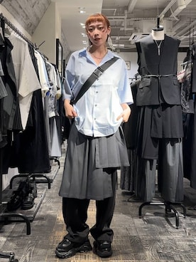 「HARE（ハレ）のラメメッシュスニーカーサンダル(HARE)（サンダル）」を使った、HARE / 瑜ユイさん（レディース・165cm・20代）の夏コーディネート