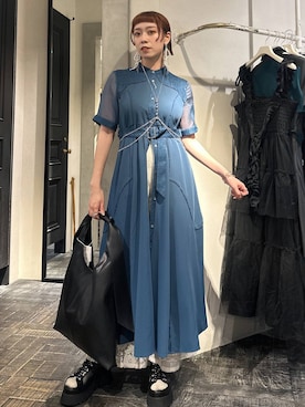 「アイテム（バングル/リストバンド）」を使った、HARE / 瑜ユイさん（レディース・165cm）の夏コーディネート