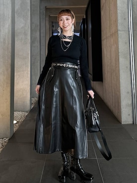 「アイテム（リング）」を使った、HARE / 瑜ユイさん（レディース・165cm・20代）の秋コーディネート