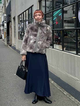 「HARE（ハレ）のアイテム（ブルゾン）」を使った、HARE / 瑜ユイさん（レディース・165cm）の秋コーディネート