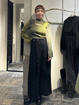 「HARE（ハレ）のアイテム（ローファー）」を使った、HARE / 瑜ユイさん（レディース・165cm）の秋コーディネート