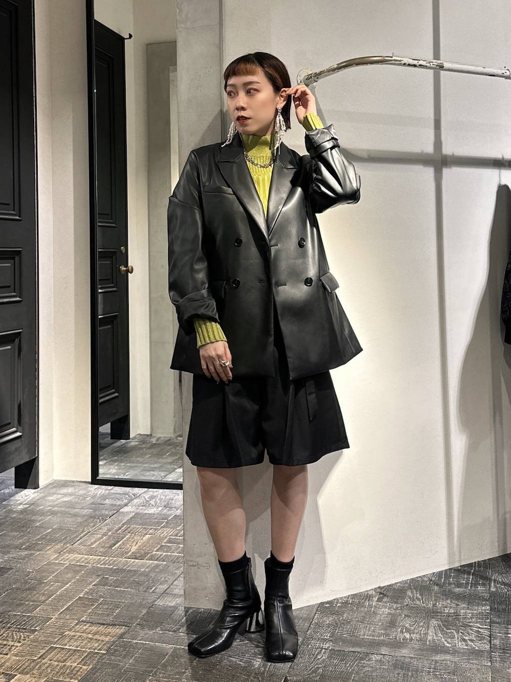 再出品!EDGY MODE セットアップ対応 フェイクレザージャケット グレー 1729386359.jpg