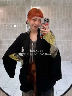 「アイテム（テーラードジャケット）」を使った、HARE / 瑜ユイさん（レディース・165cm・20代）の冬コーディネート