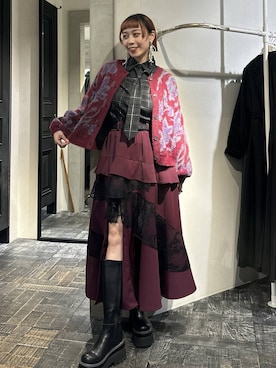 「アイテム（リング）」を使った、HARE / 瑜ユイさん（レディース・165cm・20代）の冬コーディネート