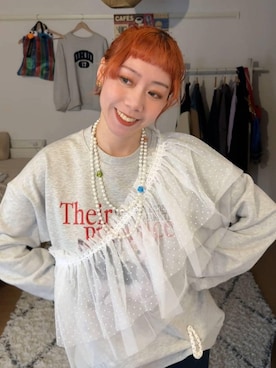 「アイテム（ヘアピン）」を使った、HARE / 瑜ユイさん（レディース・165cm）の冬コーディネート