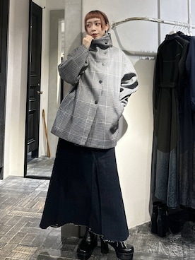 「アイテム（デニムスカート）」を使った、HARE / 瑜ユイさん（レディース・165cm・20代）の秋コーディネート