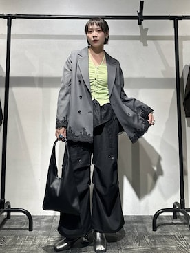 「HARE（ハレ）のアイテム（カーゴパンツ）」を使った、HARE / 瑜ユイさん（レディース・165cm）の秋コーディネート