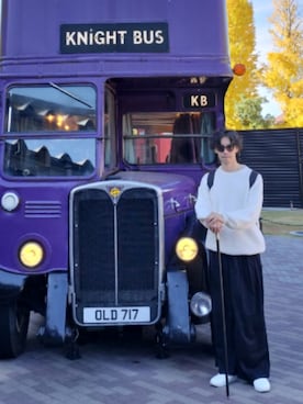 「アイテム（スラックス）」を使った、punimeganeさん（メンズ・184cm・40代）の秋コーディネート