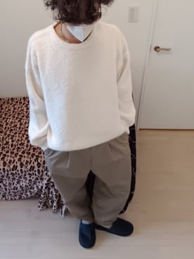 「アイテム（ニット/セーター）」を使った、punimeganeさん（メンズ・184cm・40代）の秋コーディネート