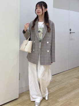 「ROPE' PICNIC（ロペピクニック）のアイテム」を使った、SAKIさん（レディース・153cm）の春コーディネート