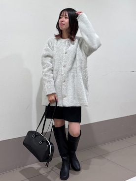 「乾燥」｜「アイテム（その他アウター）」を使った、SAKIさん（レディース・153cm）の秋コーディネート