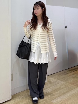 「ROPE' PICNIC（ロペピクニック）のアイテム」を使った、SAKIさん（レディース・153cm）の春コーディネート