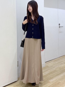 「ROPE' PICNIC（ロペピクニック）のアイテム」を使った、SAKIさん（レディース・153cm）の秋コーディネート