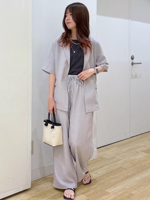 新品未使用☆接触冷感・吸水速乾・防シワエフォートレスリラックスジャケット ROPE' PICNIC｜【接触冷感・吸水速乾・防シワ】エフォートレス