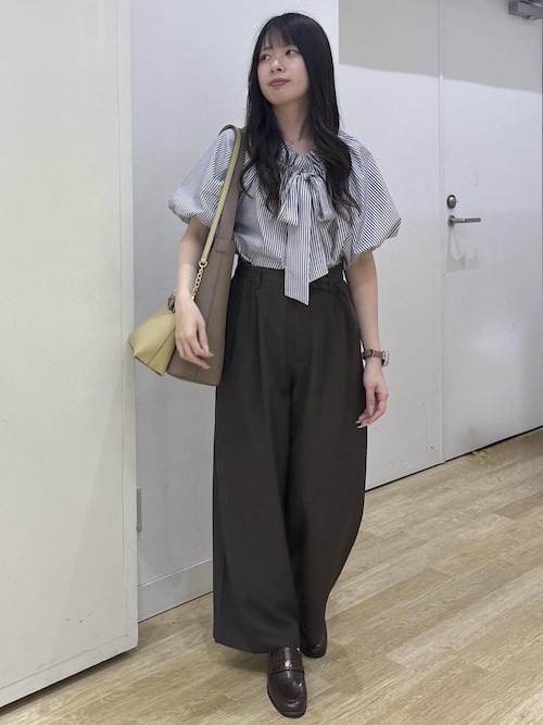 cahoさんコラボ】低身長・小柄さんサイズ エアリーリネンライク タック