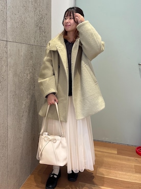 「ROPE' PICNIC（ロペピクニック）のアイテム（その他アウター）」を使った、SAKIさん（レディース・153cm）の冬コーディネート