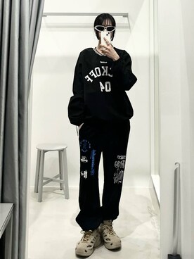 「NASTY KICK（ナスティーキック）のアイテム」を使った、kitunesandayoさん（レディース・167cm）の春コーディネート