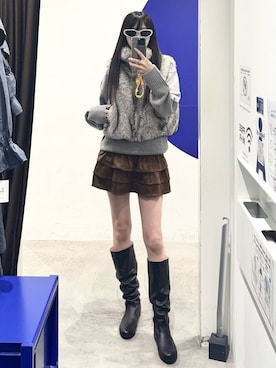 「アイテム（その他アウター）」を使った、kitunesandayoさん（レディース・167cm・20代）の秋コーディネート