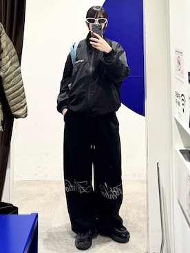 「アイテム（スウェットパンツ）」を使った、kitunesandayoさん（レディース・167cm・20代）の秋コーディネート
