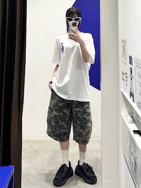「LMCのアイテム」を使った、kitunesandayoさん（レディース・167cm）の春コーディネート